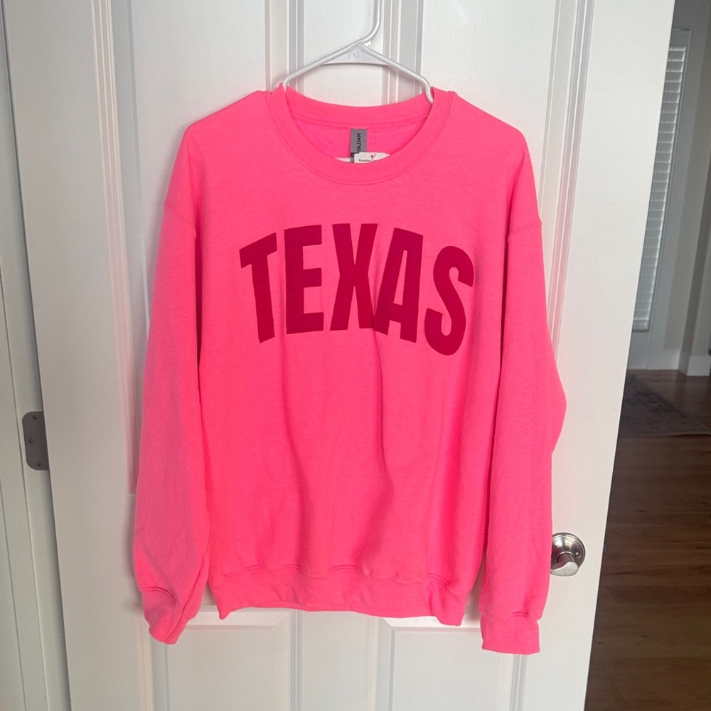 Pink Texas Crewneck
